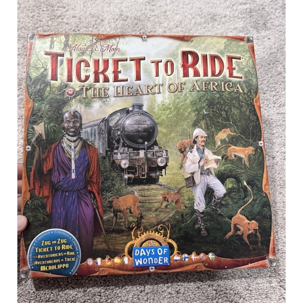 Ticket To Ride: The Heart of Africa Board Game Expansion Complete Days of Wonder
